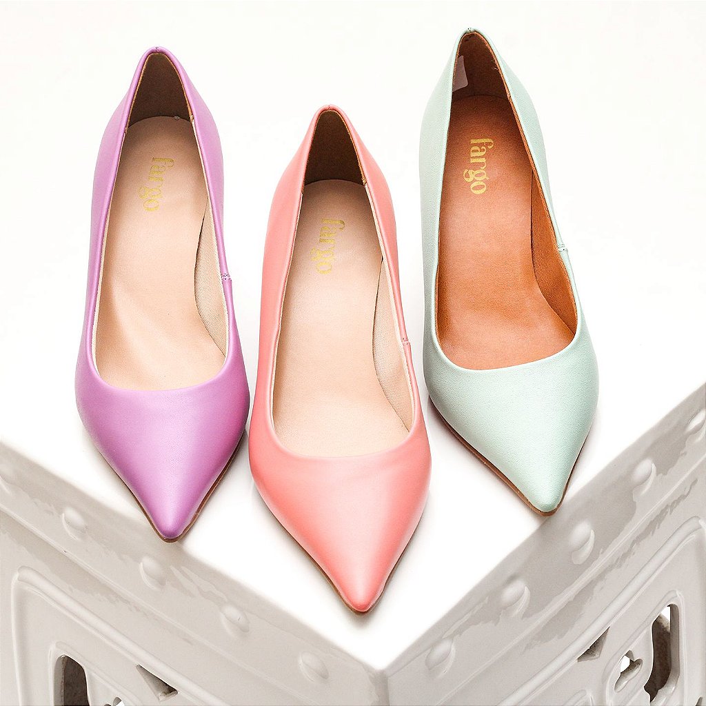 Scarpin Verniz Liso com Salto Ampulheta - Sapatos e bolsas | Fargo