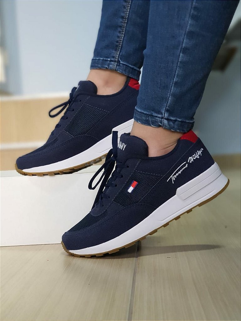 tenis tommy hilfiger masculino azul