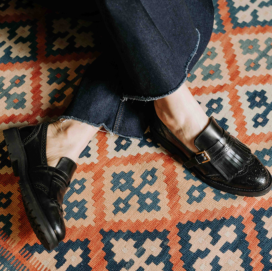 Oxford Verbena Preto Anas - Rasteiras, Sandálias e Bolsas - ANAS