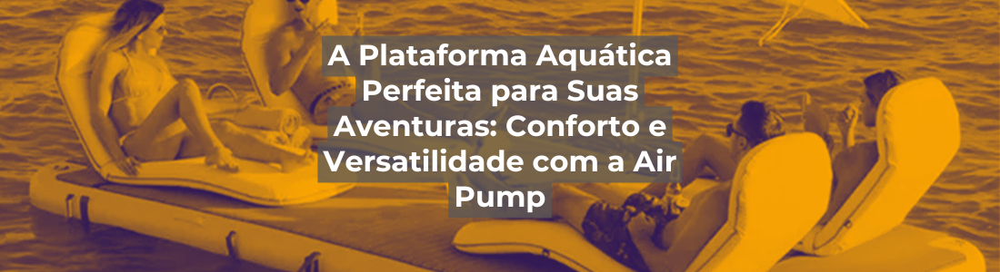 plataforma aquática inflável