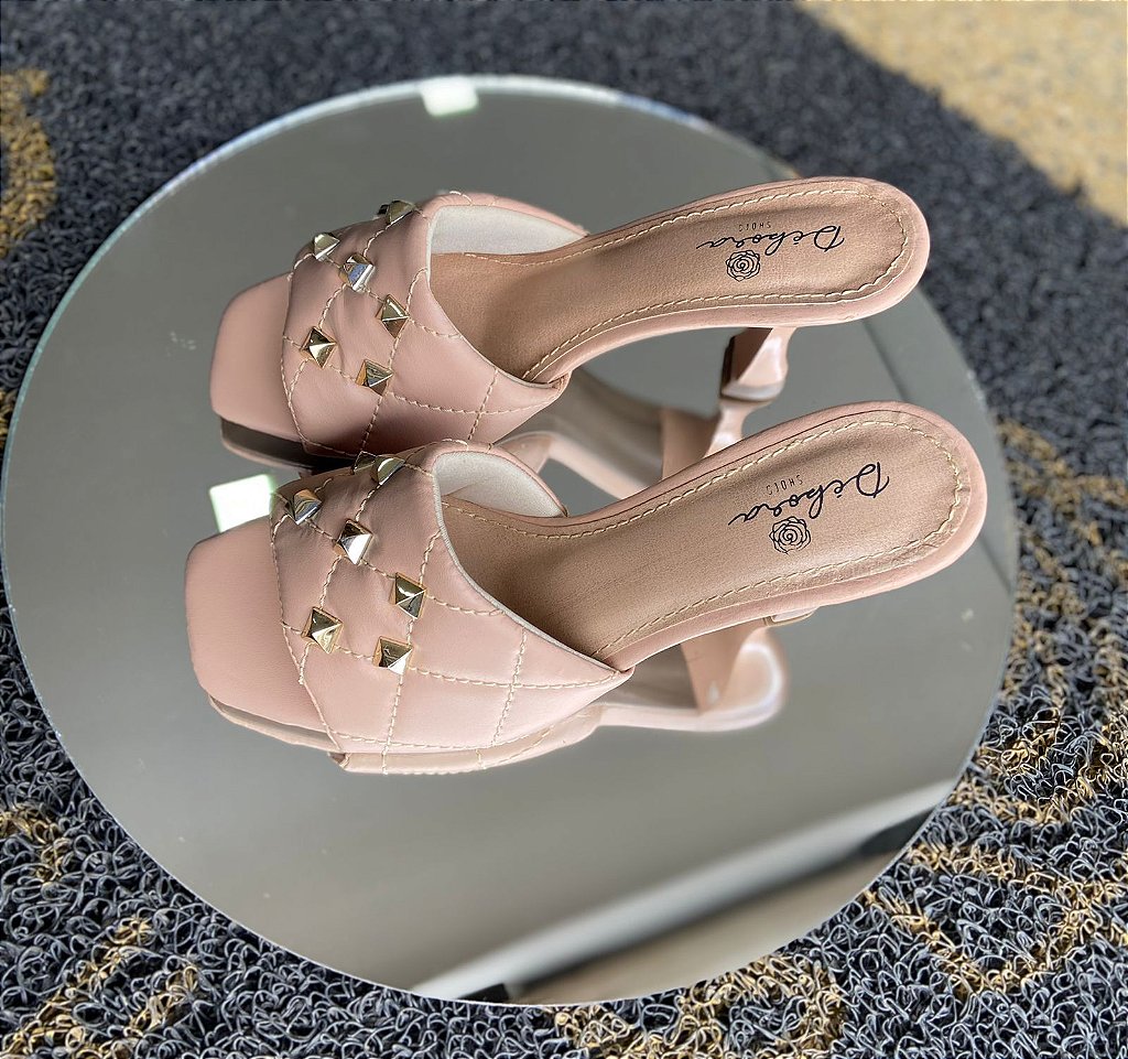 Tamanco Princesa rosê - Debora Shoes