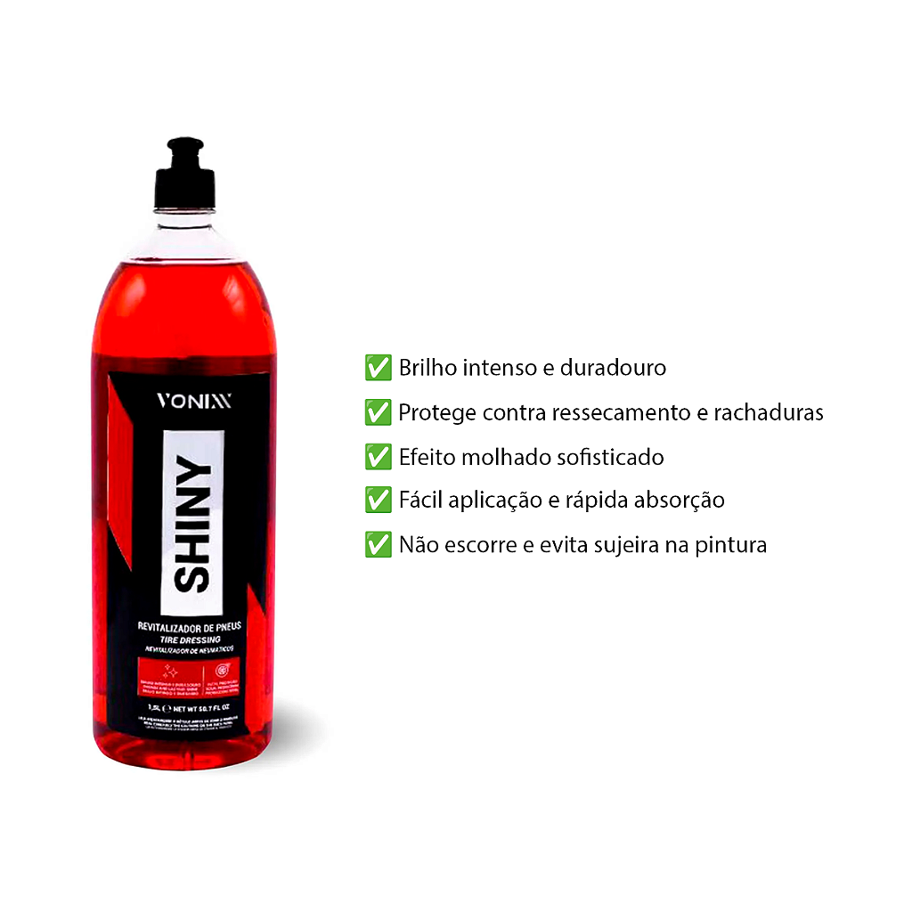 shinyページ LIMPA PNEU VONIXX SHINY 500ML | PRETINHO DE BRILHO INTENSO E