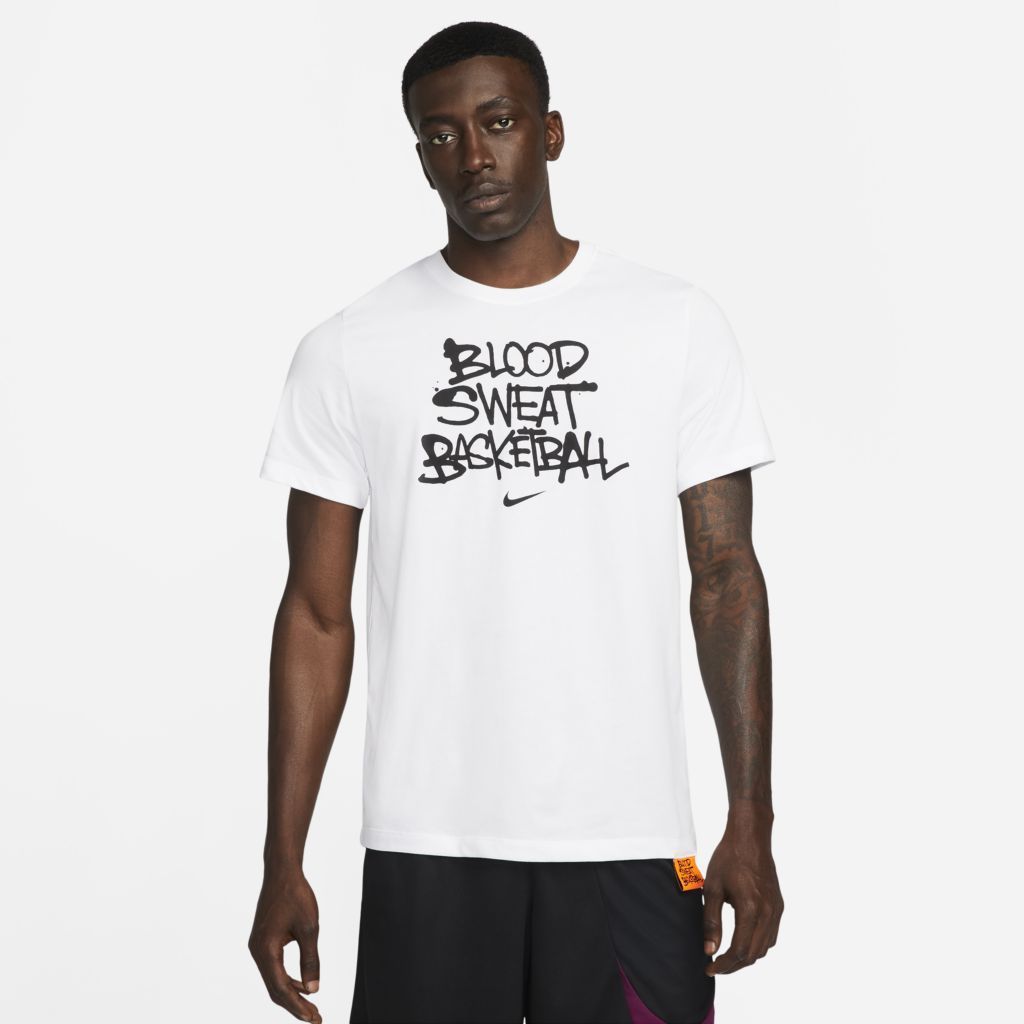 Camiseta Nike Dri-FIT Blood, Sweat, Basketball Masculina - Carmesin Store