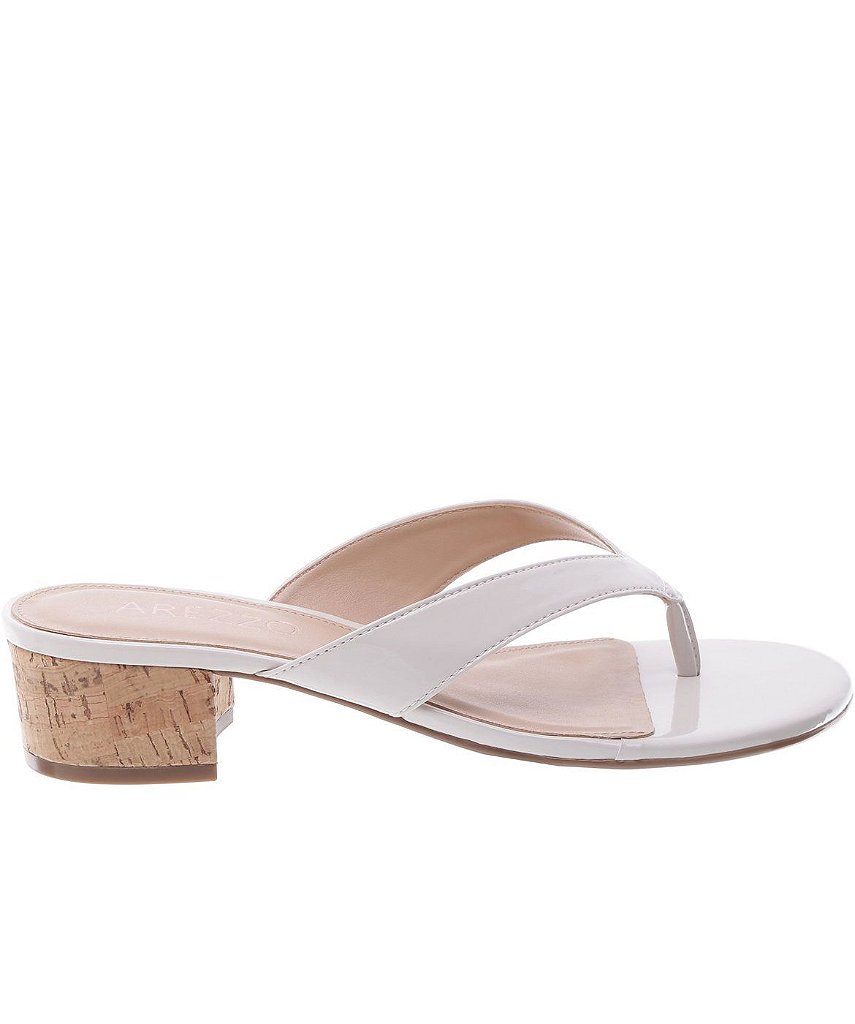 sandalia arezzo off white