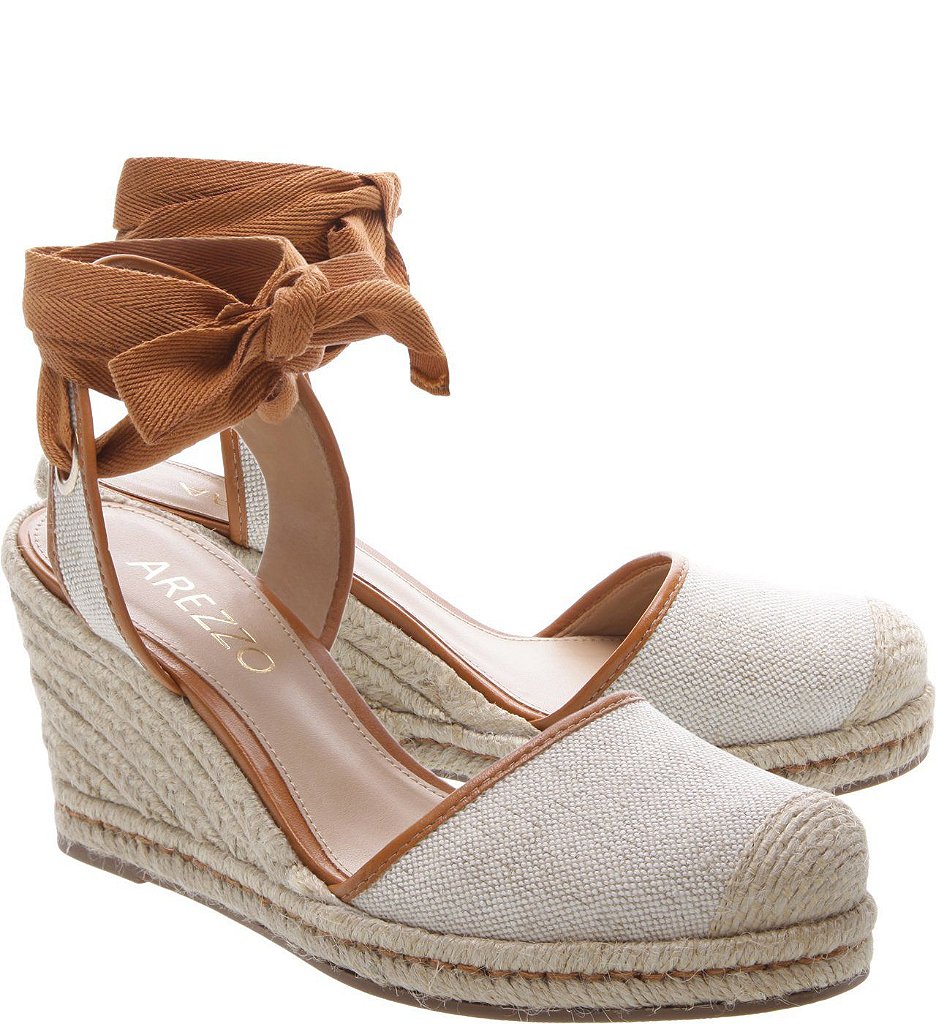 sandalia arezzo espadrille