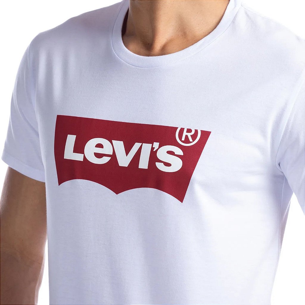 Camiseta Levis Logo Batwing Classic Branca - Carmesin Store