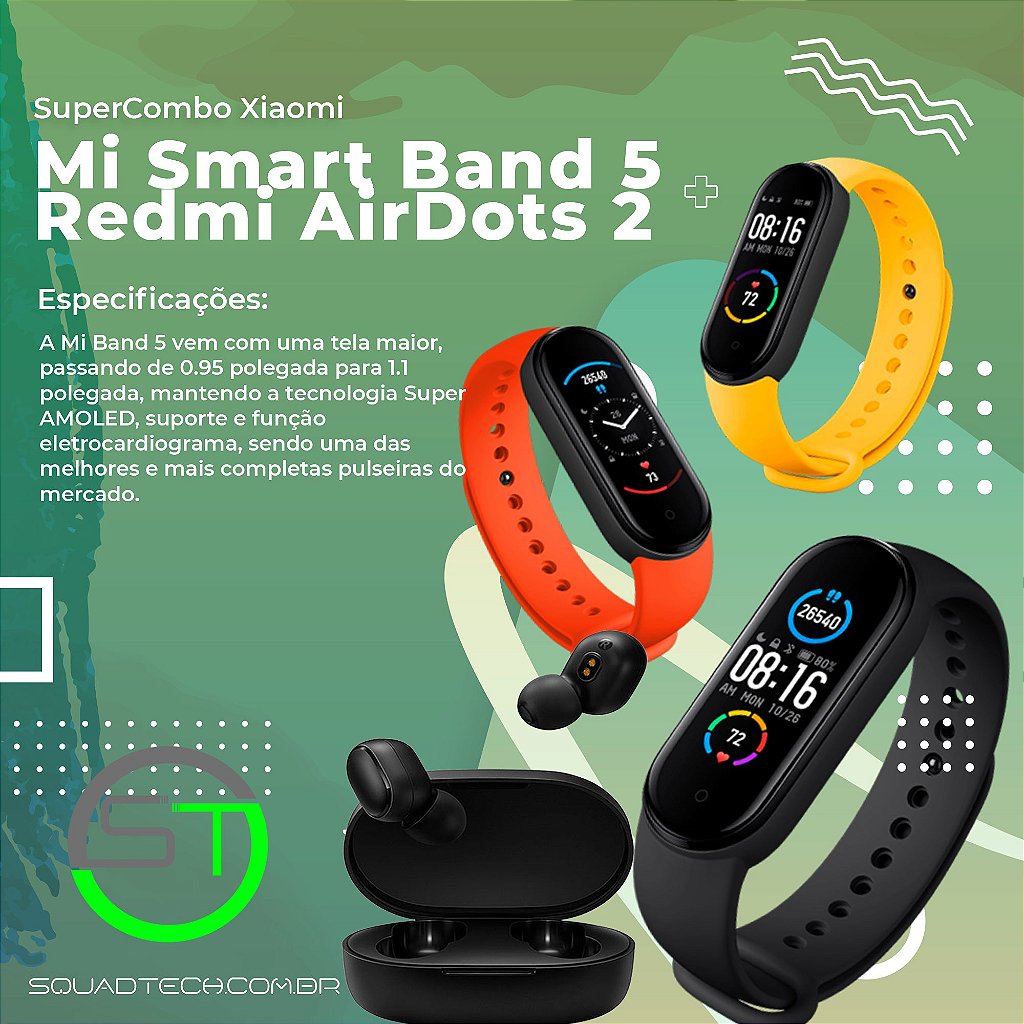 novo smartband xiaomi mi band 5 original lacrado versão 2022