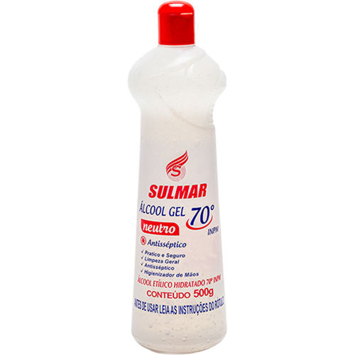 Álcool em gel 500g Sulmar - Canaveral Itajaí