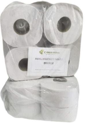 Papel higiênico rolão branco com 8 - Canaveral Itajaí