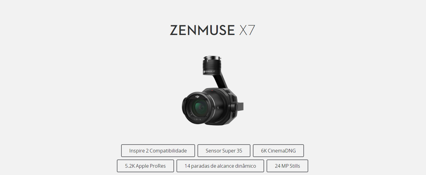 ZENMUSE X7 CARACTERÍSTICAS