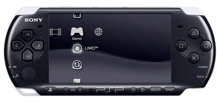 Console PlayStation Portátil Preto PSP3000 Com Jogos Seminovo