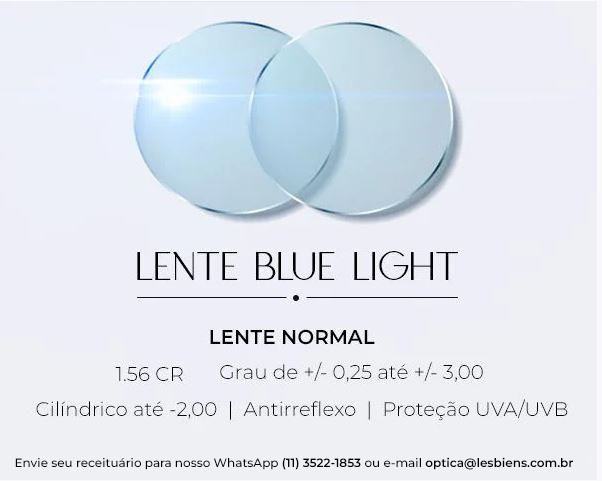 Lente de Grau com Filtro Blue Light | Les Bains - Óculos de Sol, Armações e  Lentes de Grau | Les Bains