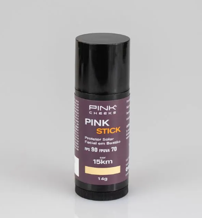 Protetor Solar Pink Stick 15 KM - FPS 90/FPUVA 70 - Gurias na
