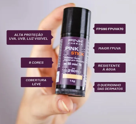PROTETOR SOLAR PINK CHEEKS - Gurias na Corrida - As melhores