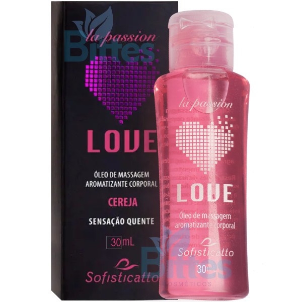 10 ÓLEO PARA MASSAGEM CEREJA SOFISTICATTO COSMÉTICOS 30 ML ATACADO