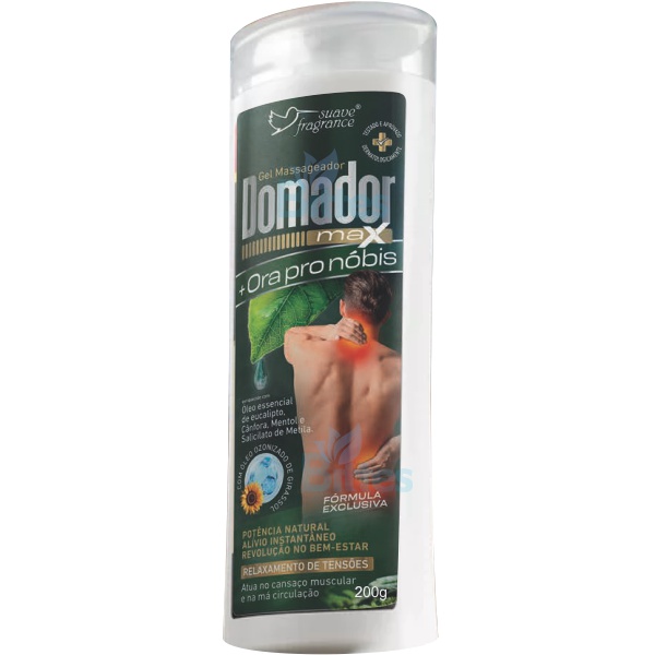 10 GEL MASSAGEADOR DOMADOR MAX SUAVE FRAGRANCE COSMÉTICOS ATACADO