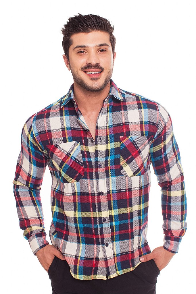 camisa flanela vermelha