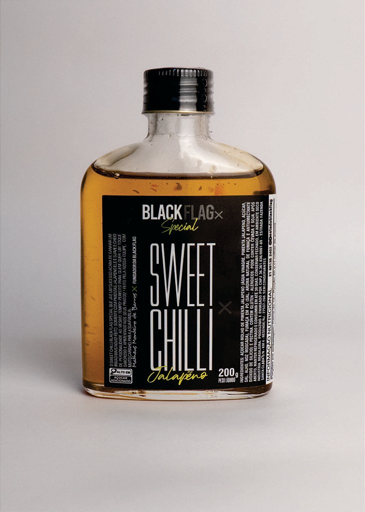 SWEET CHILLI DE PIMENTA JALAPEÑO 200 g - Black Flag