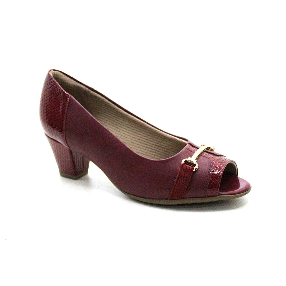 sapatilha peep toe piccadilly