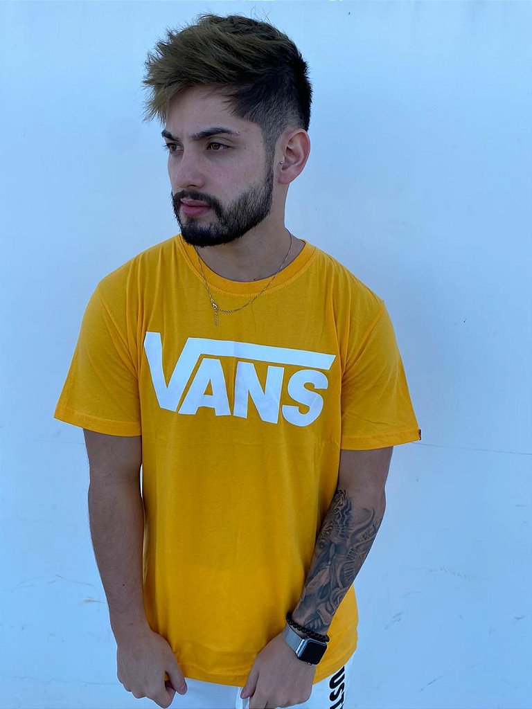 camiseta vans amarela