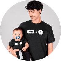 Camisetas pai e filho Art Rock
