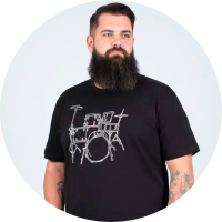 Camiseta Plus Size Art Rock