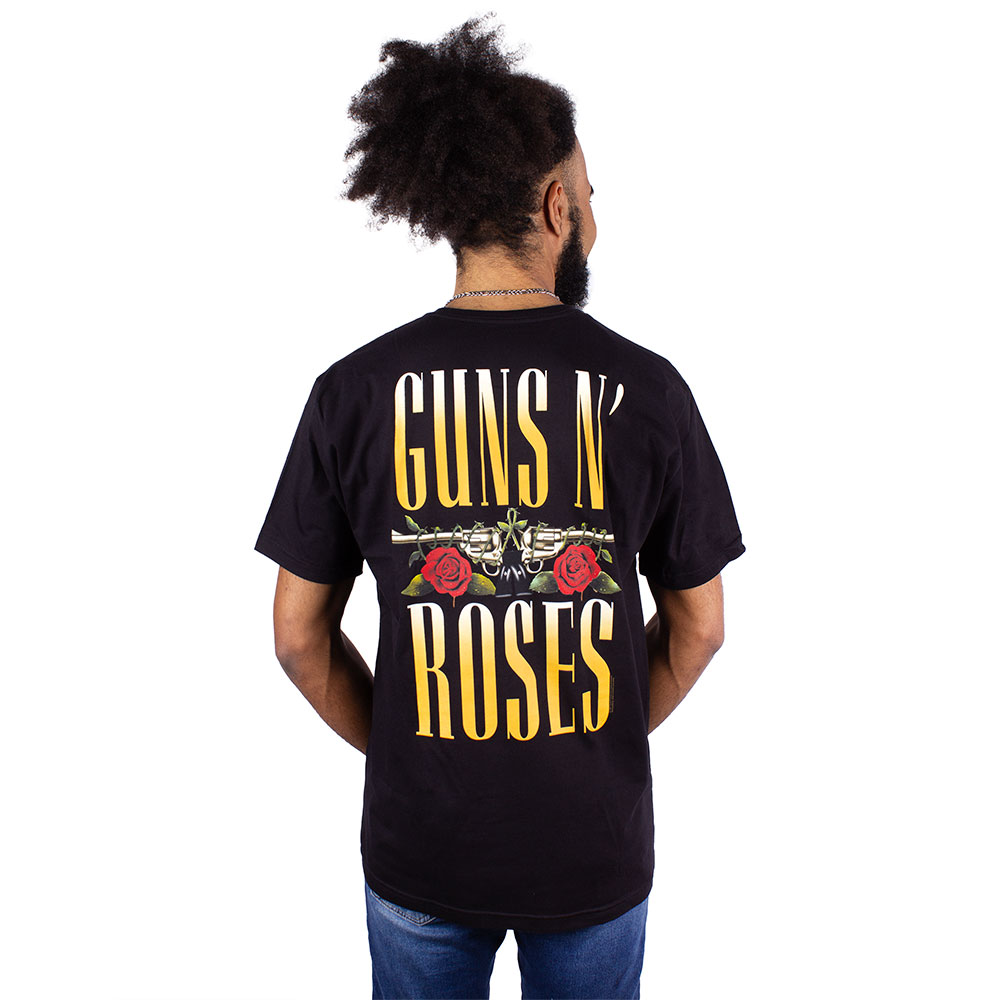 Camiseta Guns N' Roses Bullet Preta Oficial - Art Rock Camisetas