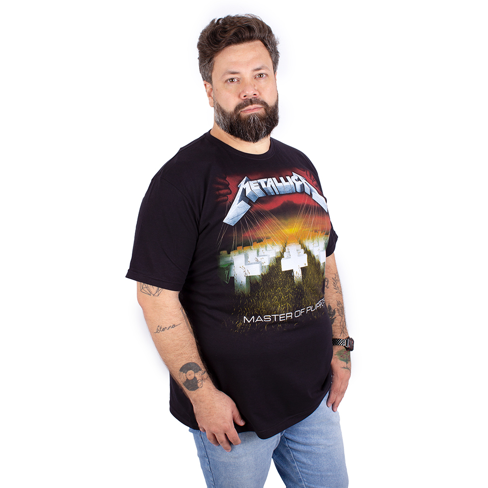 Camiseta Plus Size Metallica Master Of Puppets - Art Rock