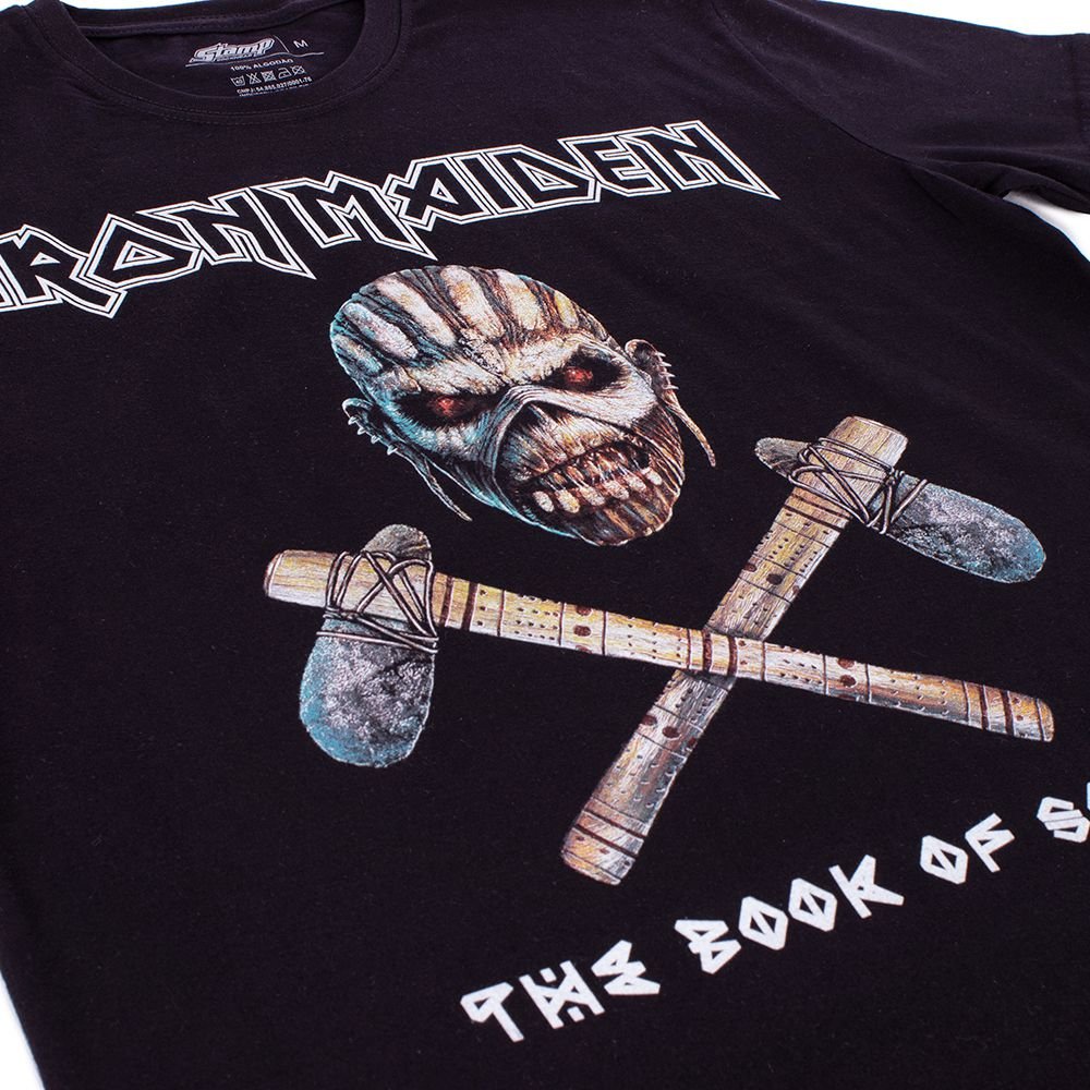 Camiseta Iron Maiden The Book Of Souls Preta - Art Rock Camisetas