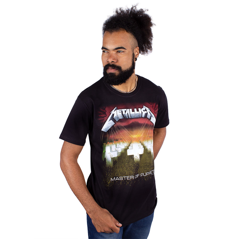 Camiseta Metallica Master Of Puppets Viva a Vida com Arte Viva com Art Rock