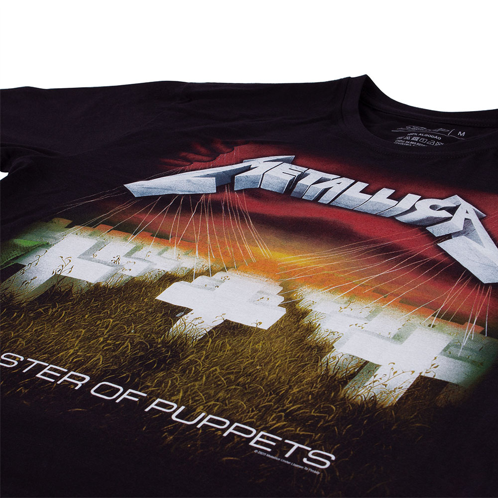 Camiseta Metallica Master Of Puppets Viva a Vida com Arte Viva com Art Rock