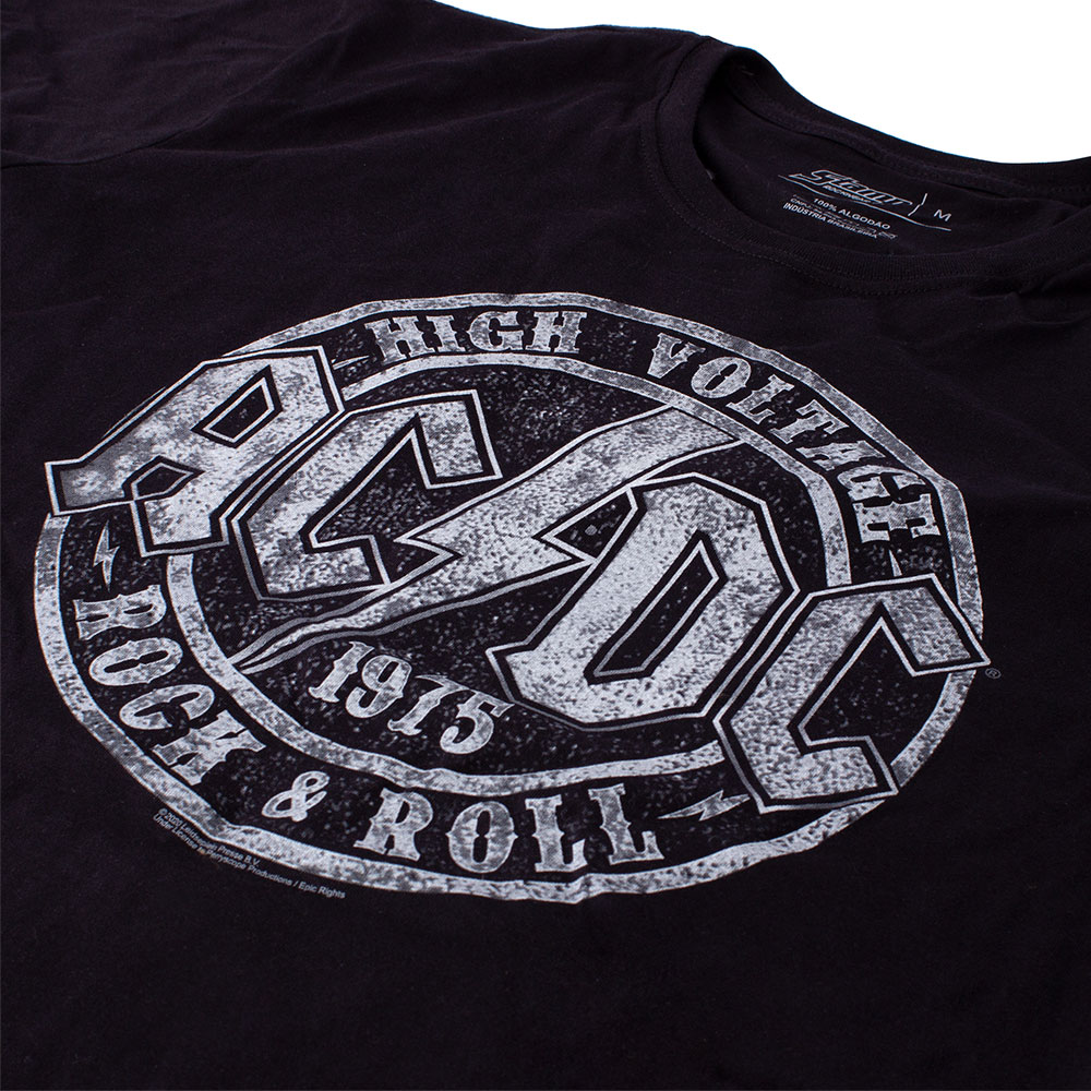Camiseta ACDC High Voltage Preta - Art Rock Camisetas - Desde 1992