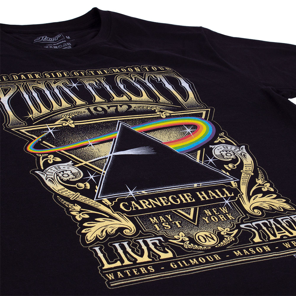 Official Pink Floyd T-Shirt - Carnegie Hall Poster Design, Unisex Black Band Tee, Size XXXXL - View #14