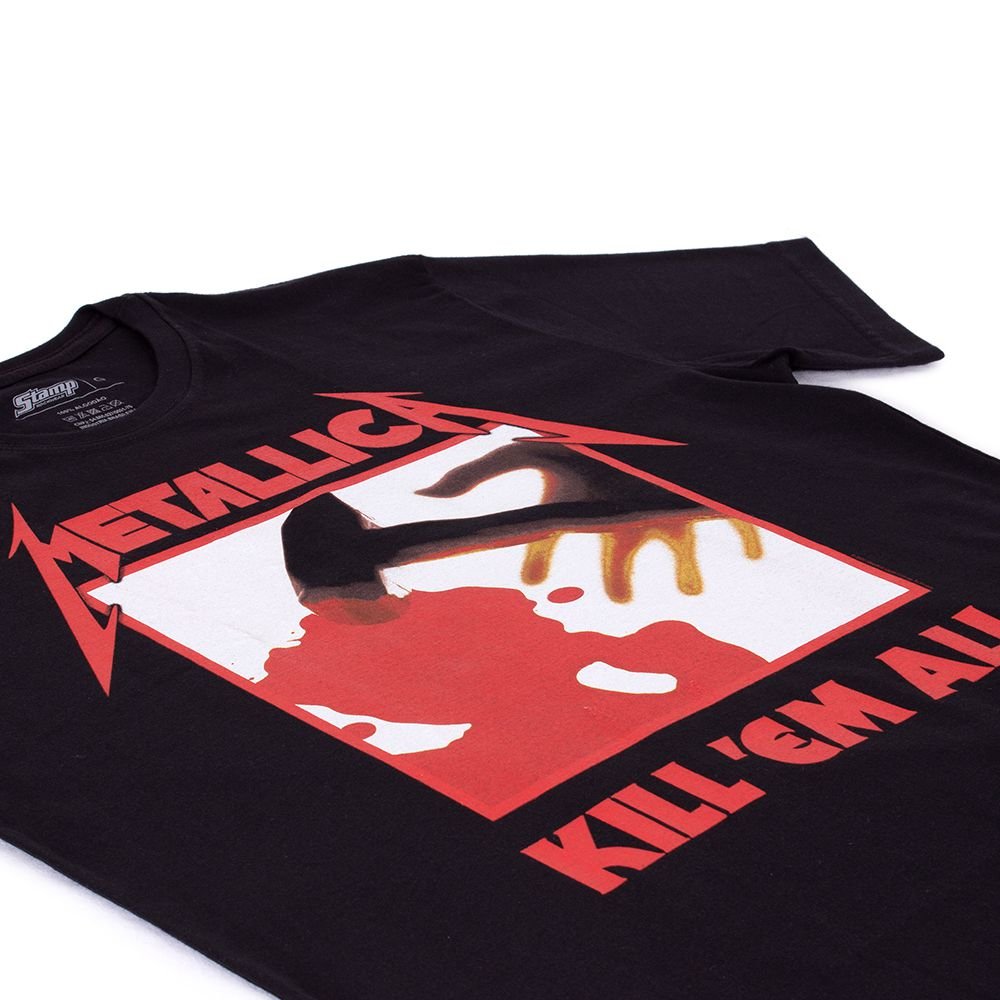 Camiseta Metallica Kill 'Em All Preta Oficial - Art Rock Camisetas