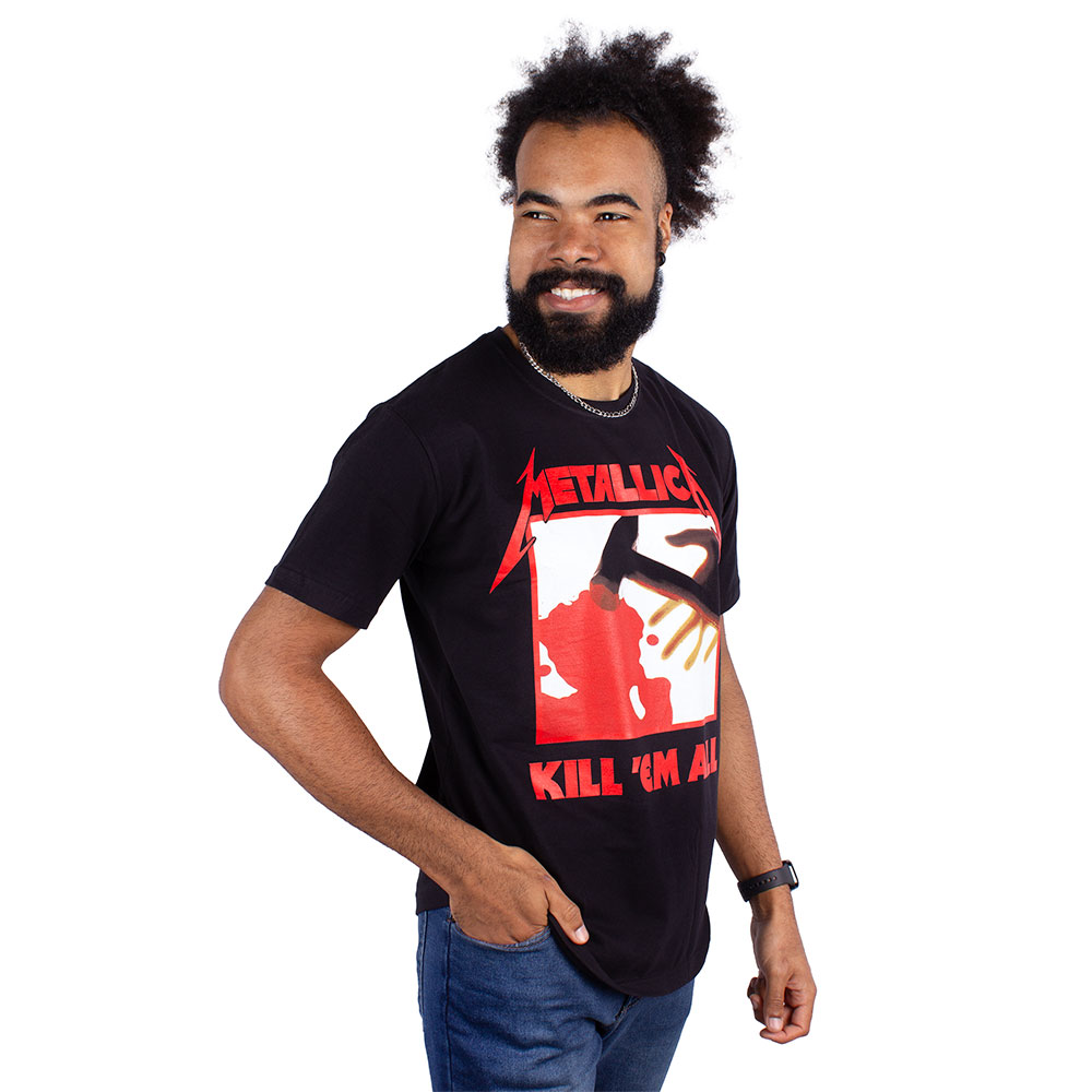 Camiseta Metallica Kill 'Em All Preta Oficial - Art Rock Camisetas