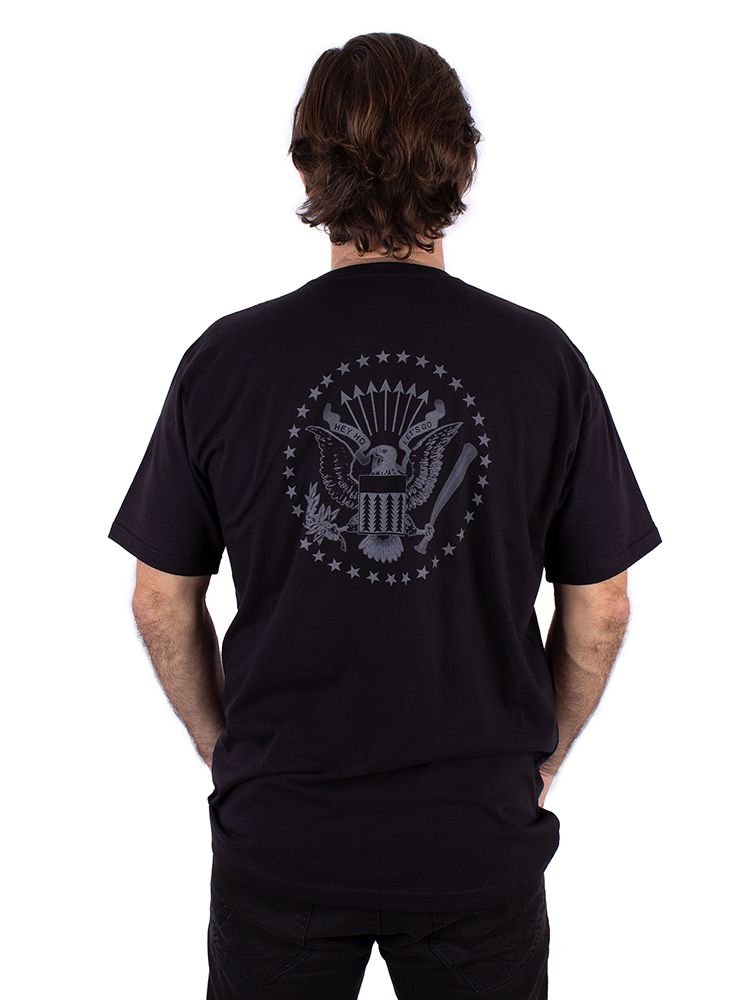 Camiseta Ramones Premium Preta Oficial Viva a Vida com Arte Viva com Art Rock