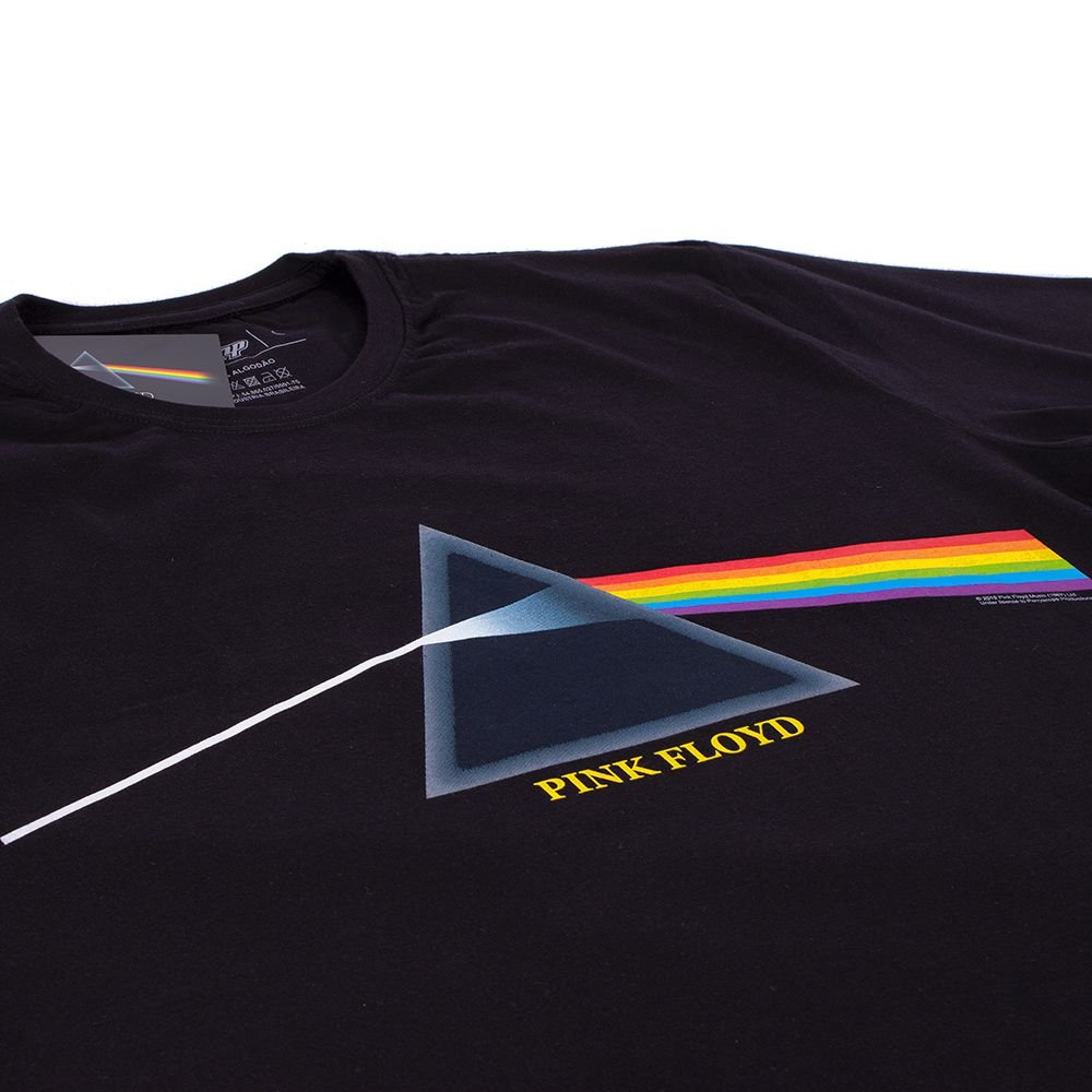 トップス Pink Floyd Camiseta Manga Longa Pink Floyd Dark Side Prism