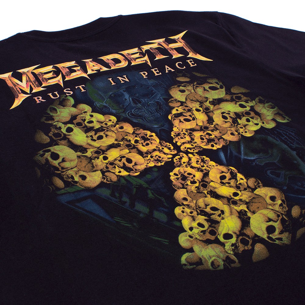 Camiseta Megadeth Rust In Peace Preta Oficial - Art Rock Camisetas