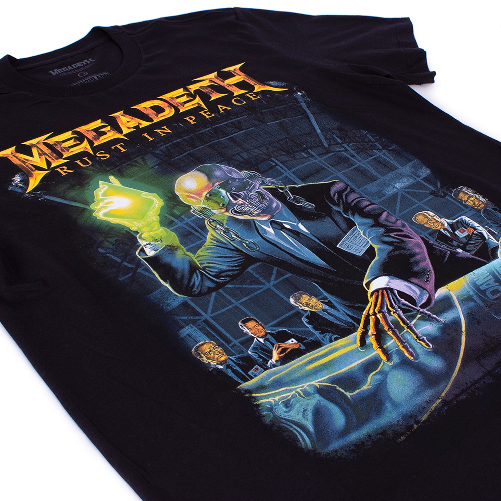 Camiseta Megadeth Rust In Peace Preta Oficial - Art Rock Camisetas