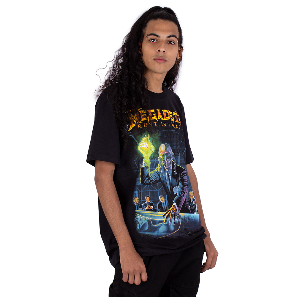 Camiseta Megadeth Rust In Peace Preta Oficial - Art Rock Camisetas