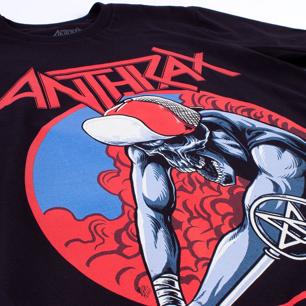 Anthrax Tシャツ XLサイズ Camiseta Plus Size Anthrax Preta - Art Rock Camisetas - Desde 1992