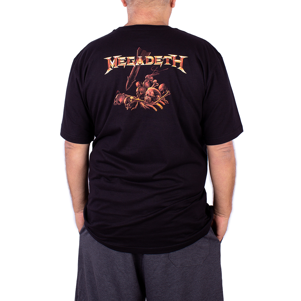 Camiseta Plus Size Megadeth Shark Preta - Art Rock Camisetas