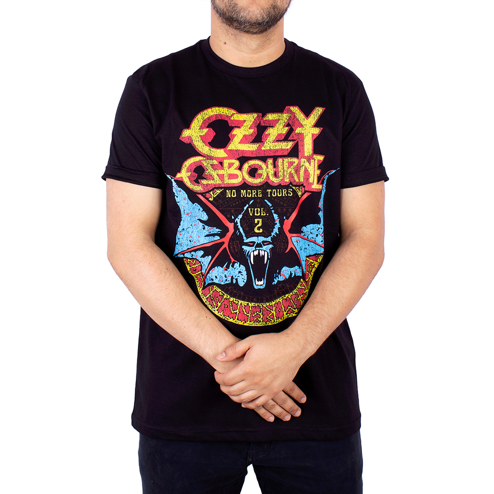 Camiseta Ozzy Osbourne No More Tour Preta - Art Rock Camisetas