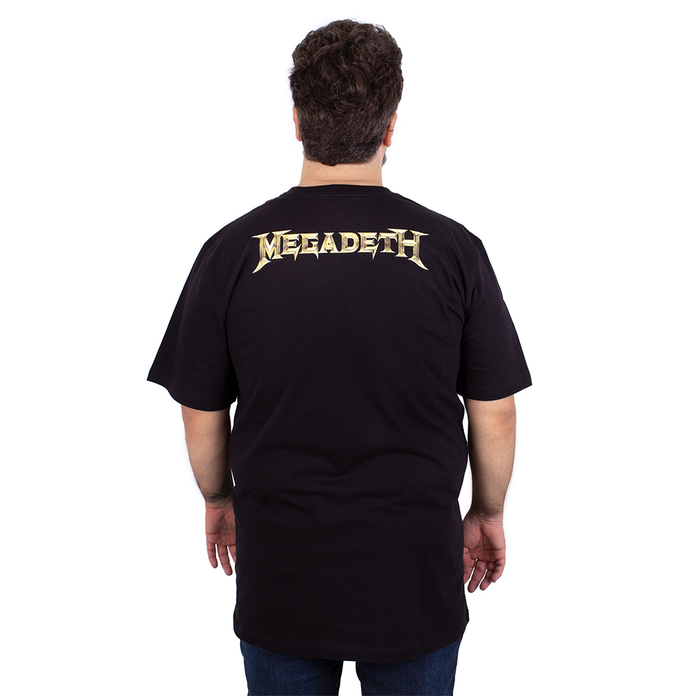 Camiseta Plus Size Megadeth New World Order Preta - COMEÇOU A