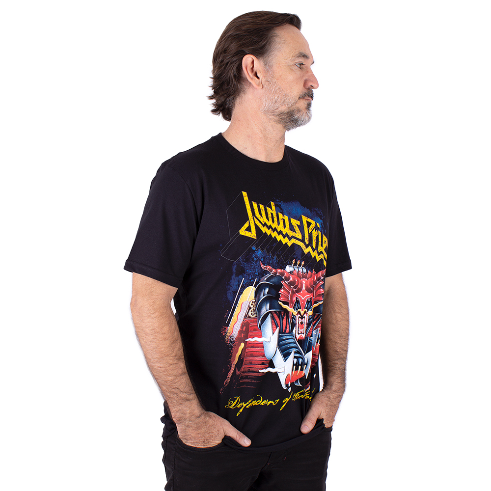 Camiseta Judas Priest Defenders Of The Faith Preta Oficial - Art