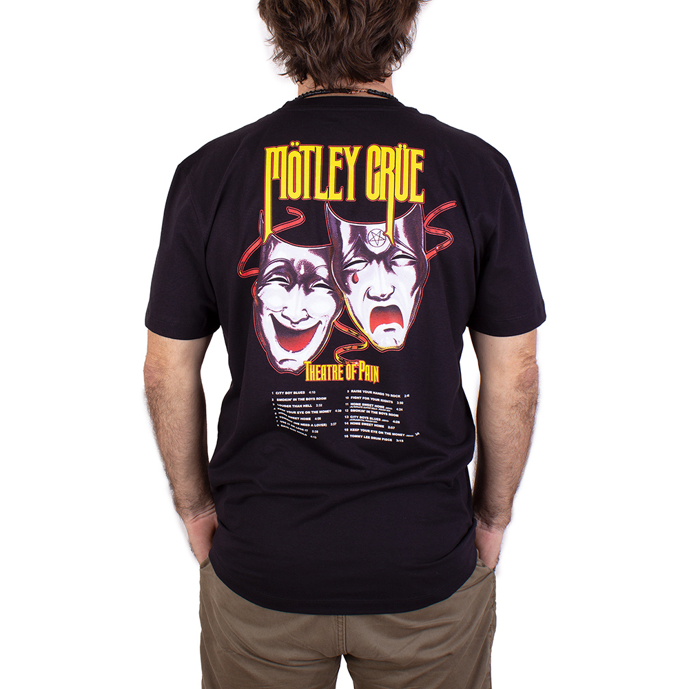 Camiseta Mötley Crüe Preta - Oficial - Art Rock Camisetas - Desde 1992