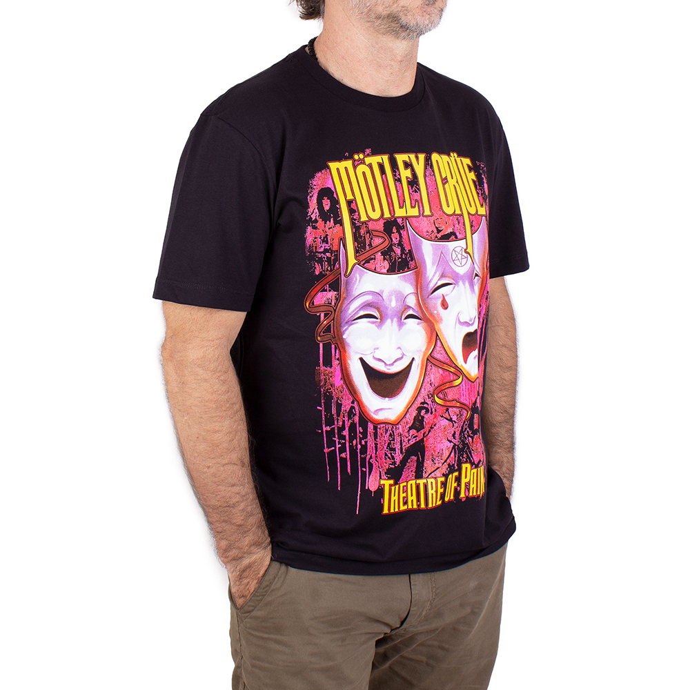 Camiseta Mötley Crüe Preta - Oficial - Art Rock Camisetas - Desde 1992
