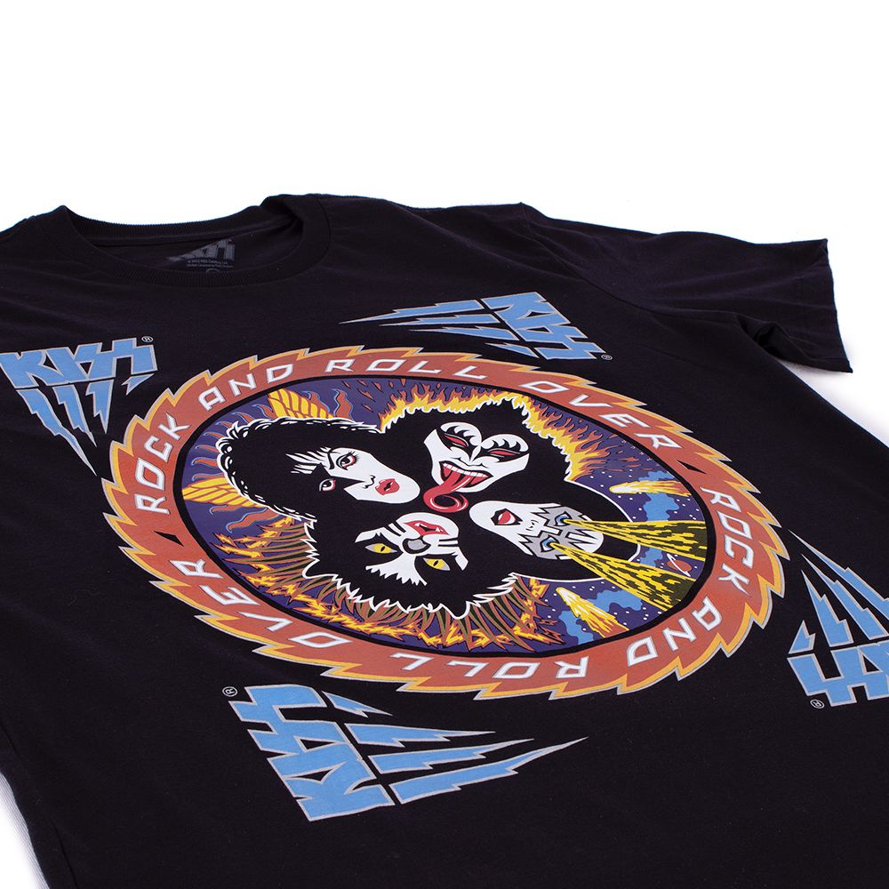 Camiseta Kiss Rock and Roll Over Preta Oficial - Art Rock