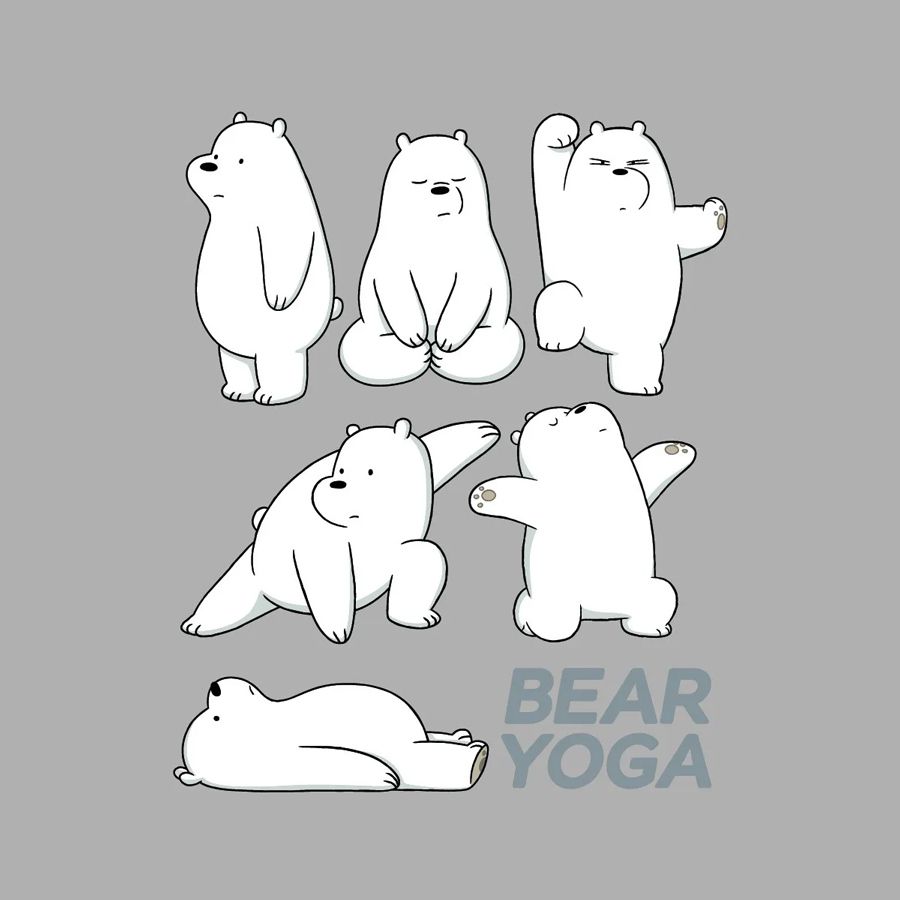 Camiseta Ursos Sem Curso Yoga Mescla Oficial - Art Rock Camisetas - Receba  em Casa