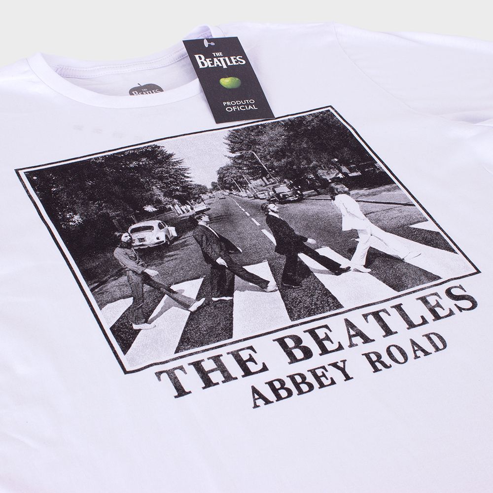 The Beatles Camiseta Oficial De Abbey Road Cover Para Hombre ( Blanco), Blanco